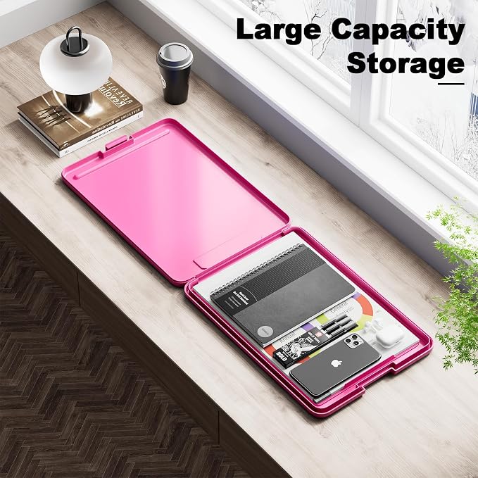 Hongri Clipboard with Storage, 8.5 x 11 Clip Board Foldable, Size 13.4 x 9.4 X - Image 6