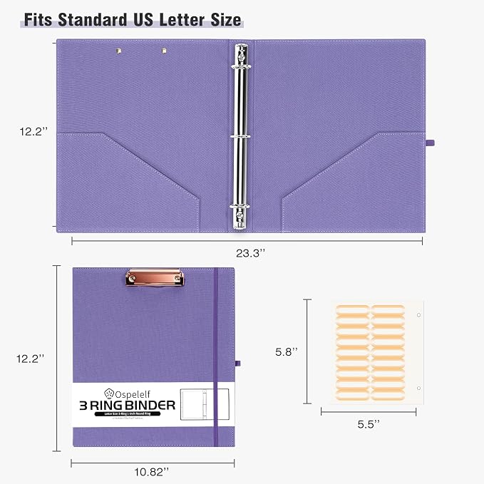 Ospelelf 1 Inch 3 Ring Binder - Image 6
