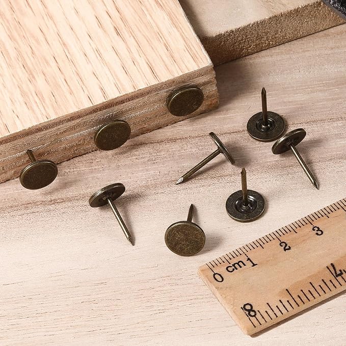 180pcs Metal Thumb Tacks, Heavy Duty Flat Head Push Pins, Upholstery Tacks - Image 6