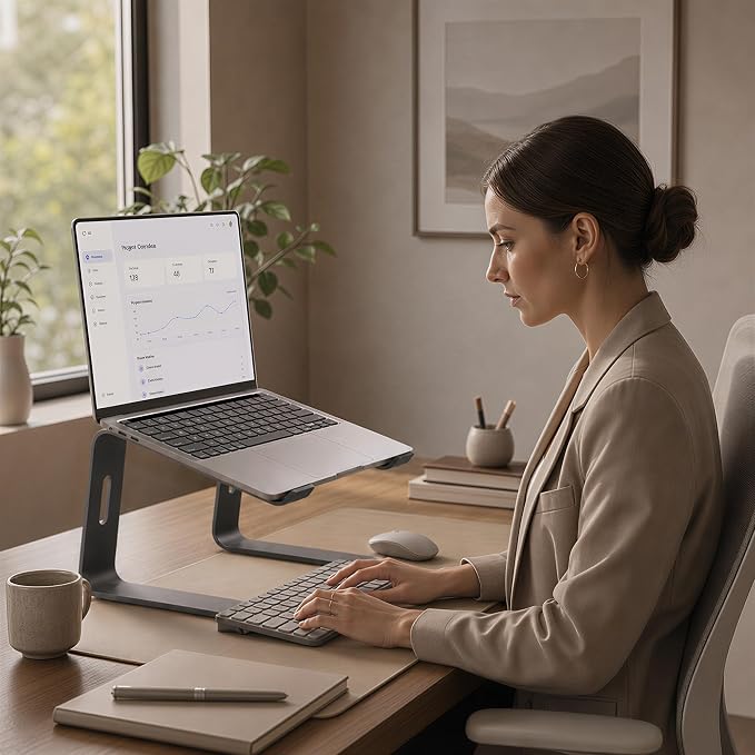 Orionstar Ergonomic Laptop Stand, Premium 5mm Aluminum Riser - Image 7