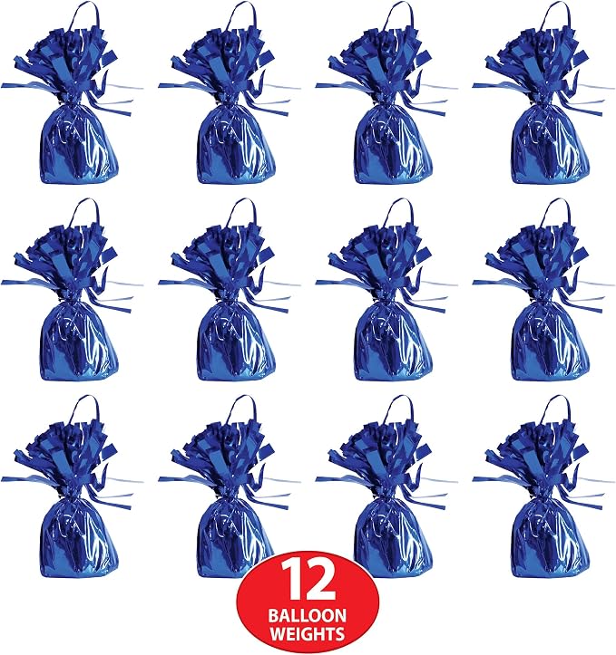 Beistle Metallic Wrapped Balloon Weights – 12 Pack, Party Decorations - Image 2