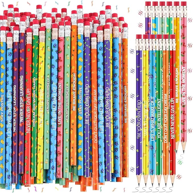 120 Pcs Scented Pencils Bulk for Kids Inspirational Motivational Cute Fun Fruit Wood Smelly Graphite Pencils with Erasers for School Classroom Office Students Girls Boys Gifts Supplies-DeskLoop Office