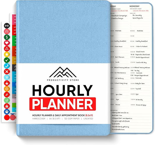 Hourly Planner & Appointment Book by PRODUCTIVITYSTORE