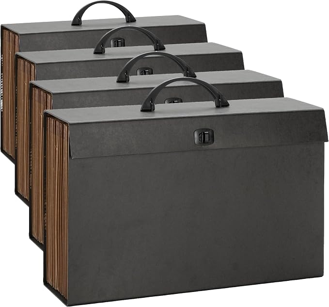 Smead A-Z and Subject Expanding File Box, 19 Pockets, Printed Alphabetic/Subject by SMEAD