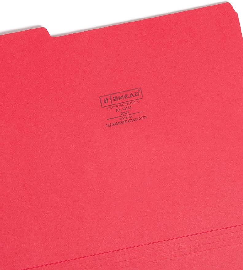 Smead File Folder, 1/3-Cut Tab, Letter Size, Value Filing Products, 100 per Box - Image 3