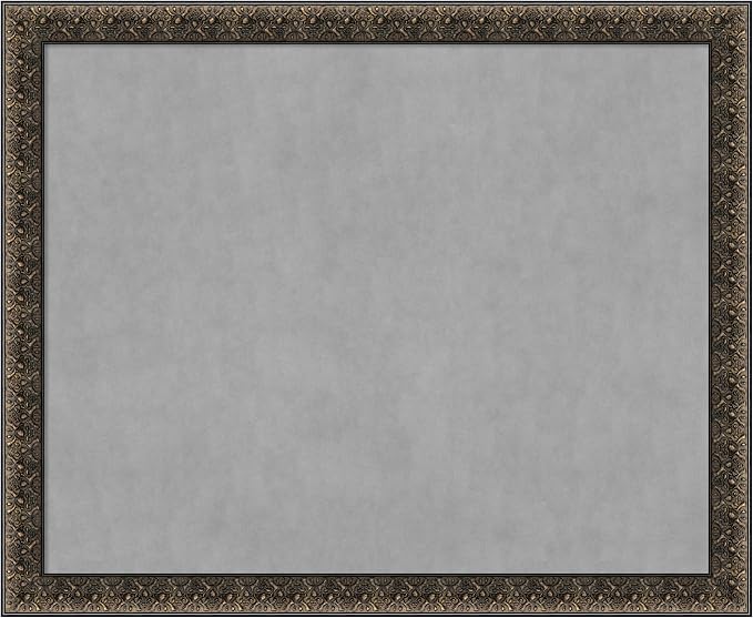 Amanti Art Black Framed Magnetic Board 37x45 X-Large Vision Board by AmantiArt