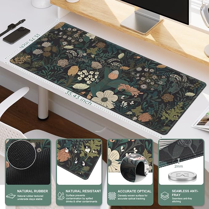 iCasso Desk Mat, XXL Large Mouse Pad - Image 2