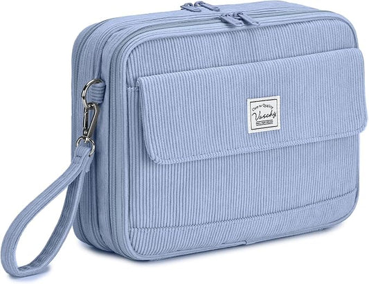 VASCHY Colored Pencil Case, Corduroy Large Pencil Pouch by Vaschy