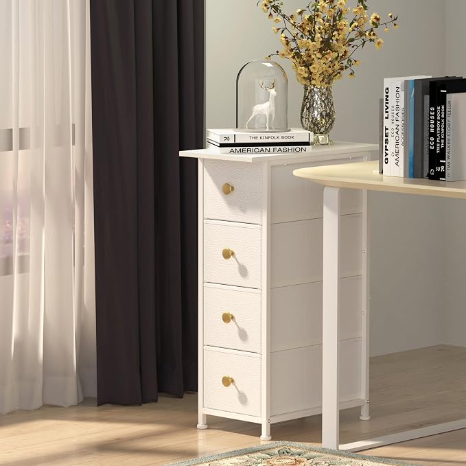 GiftGo Narrow Dresser Cabinet Vertical Slim Dresser Chest of Drawers Skinny - Image 7