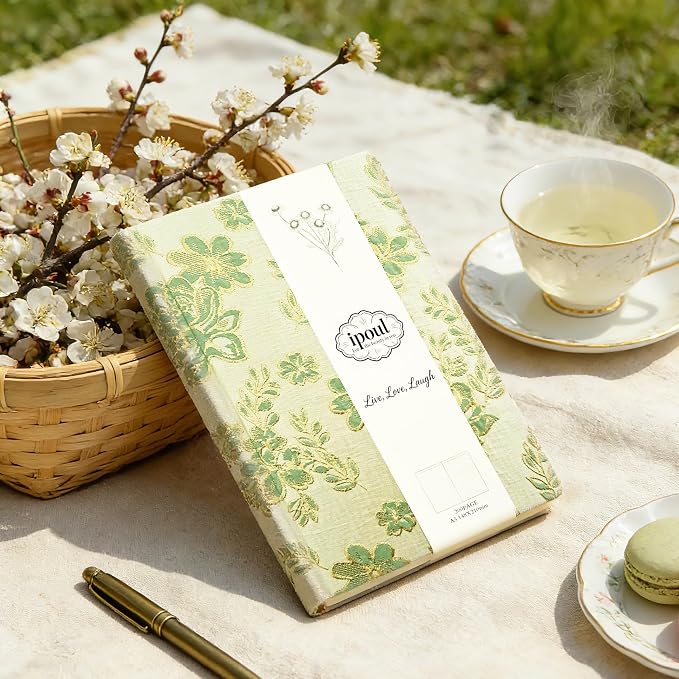 Flower Notebook, Lay Flat, Wide Ruled Pages, Writing Journal - Image 7