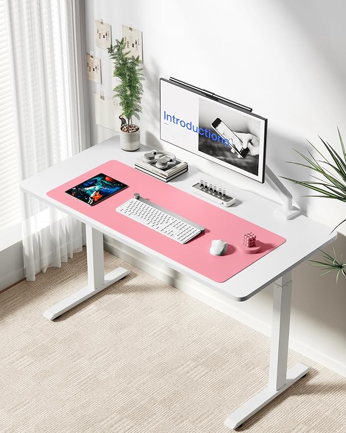 YSAGi Leather Desk Protector, Office Mat, Large Mouse Mat, Non-Slip PU Leather - Image 2