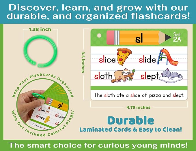 Bright Seed Phonics Flash Cards - Image 4