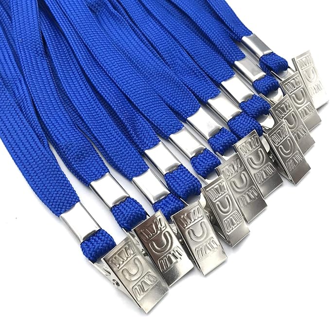 Beebel Blue Lanyards 25 Pack Breakaway Lanyard Comfortable Neck Straps Premium - Image 2