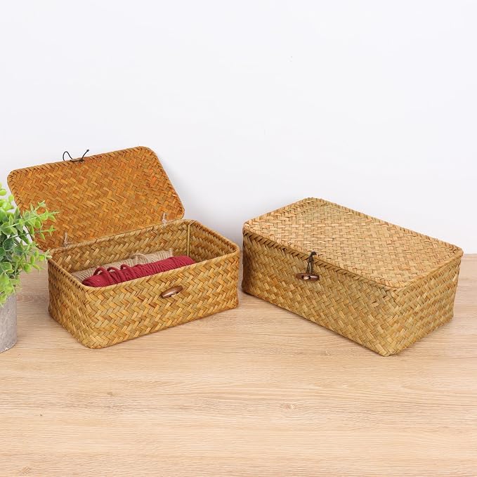 FEIALNDUO Wicker Shelf Baskets - Image 5