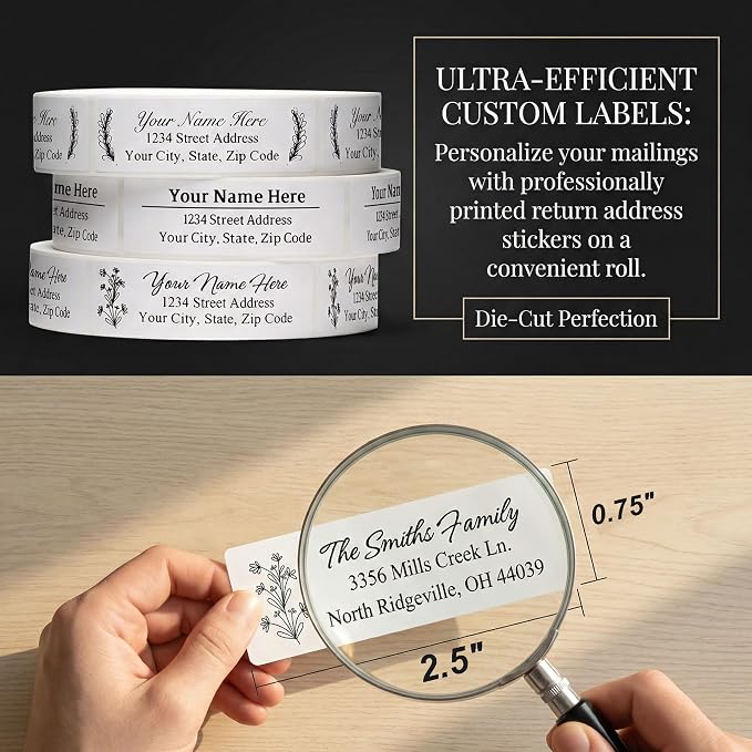 Address Labels Personalized Return Address Labels Personalized Custom Mailing - Image 2