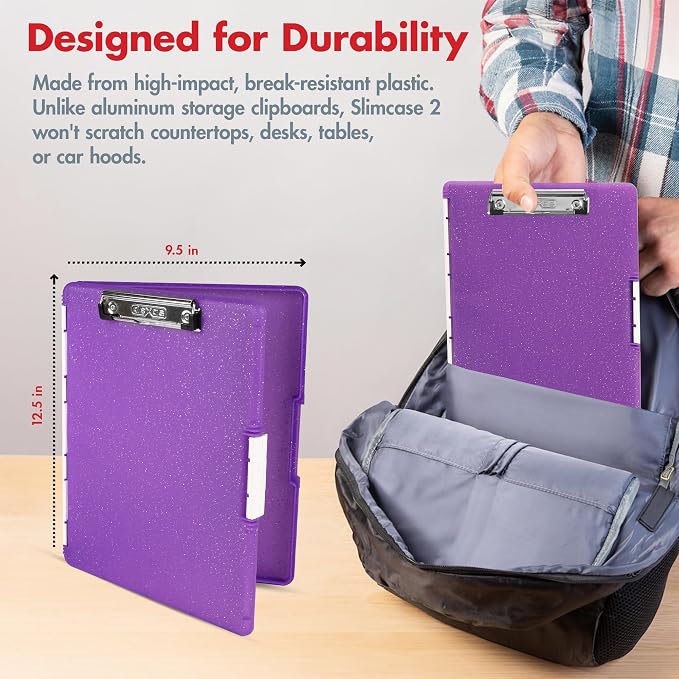 Dexas Slimcase 2 Plastic Clipboard - Image 3
