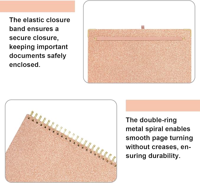 EYROZILL Clipboard Folio with Refillable Lined Notepad - Image 6