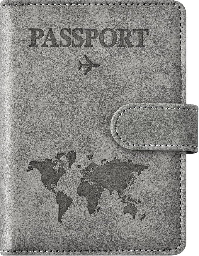 Eoehro Passport Holder for Travel Essentials, Passport Wallet Cover Case for by welcometoEoehro