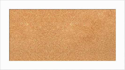 Amanti Art Natural Cork Board for Wall, 15x27 Vision Board with White Frame, Small Corkboard Office Decor for Home Organization, Casual Corkboard Pinboard to Display Items for Home Organization in-DeskLoop Office