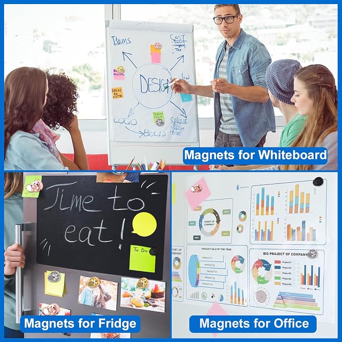 LOVIMAG Fridge Magnets 25Pcs Refrigerator Whiteboard Small Strong Magnet - Image 6