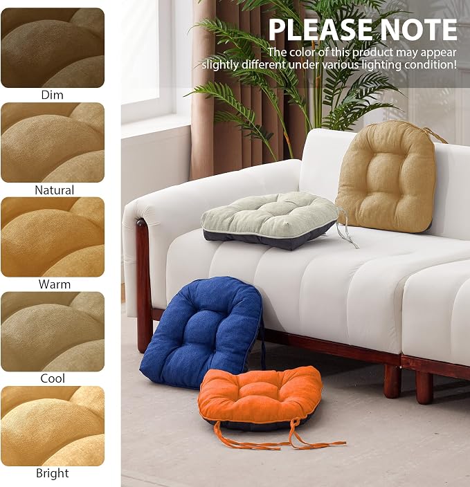 IASEAHK Chair Cushions for Dining Chairs, Seat Cushions for Kitchen Chairs - Image 7