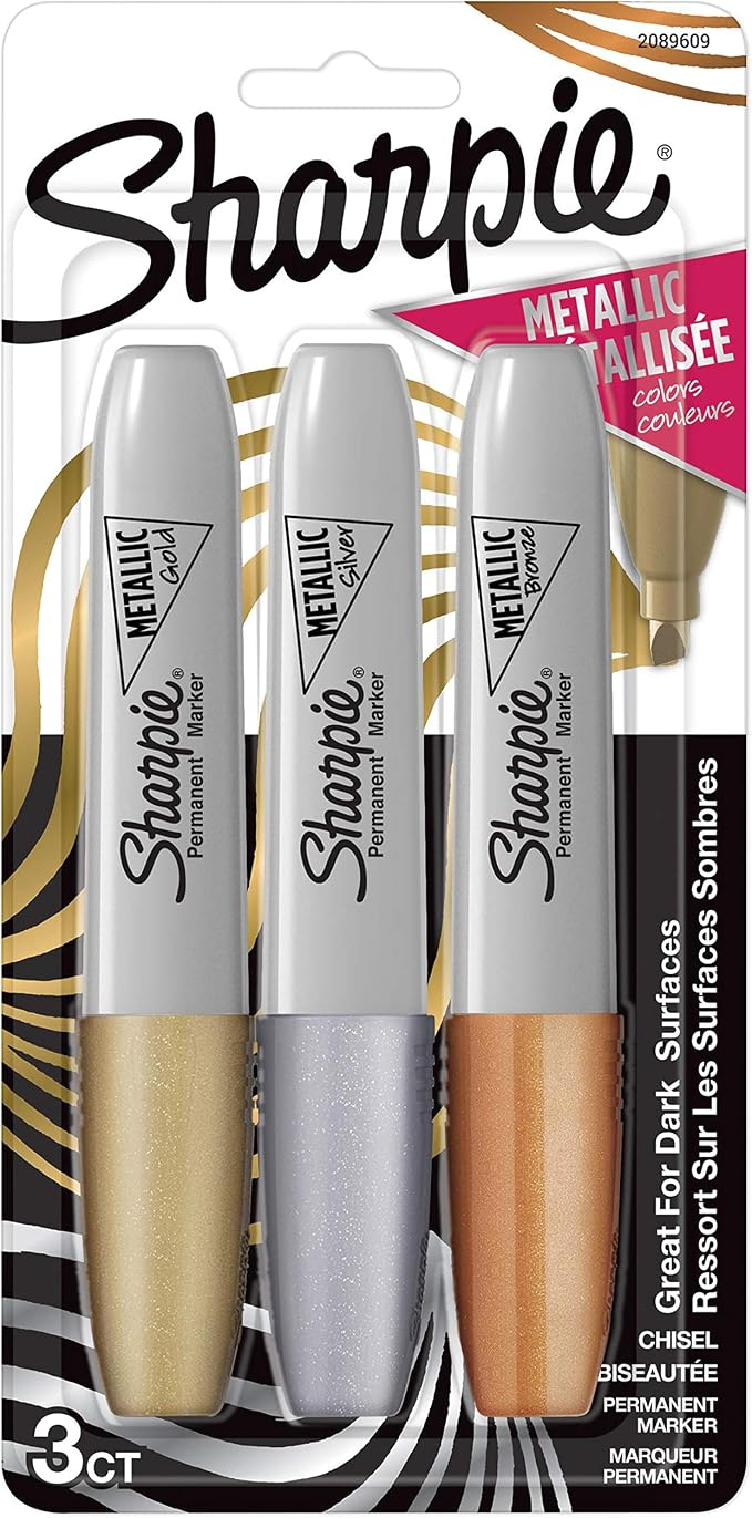 Sharpie Metallic Permanent Markers, Chisel Tip by Unknown