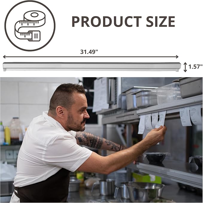 31.5'' Wall Ticket Rack Orders – Metal Receipt Holder - Image 2
