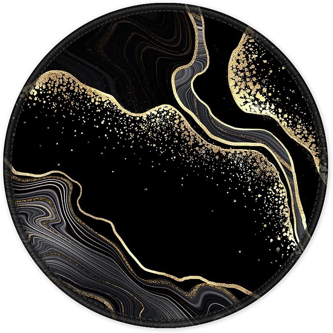 ITNRSIIET Round Mouse Pad with Stitched Edge Premium-Textured Waterproof by +ITNRSIIET