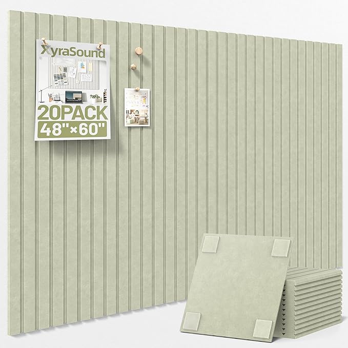 Large Cork Board for Wall 48" x 60" Sage Bulletin Board by Unknown