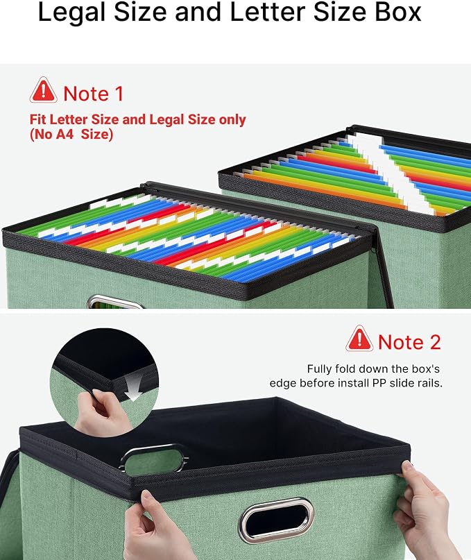 Oterri 1 Pack Large File Organizer Boxes - Image 5
