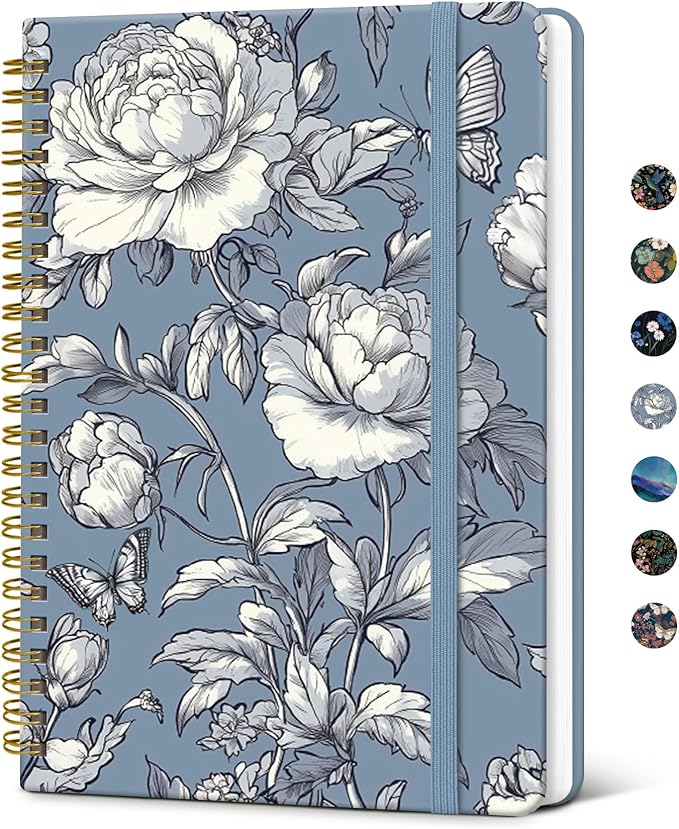 Taja Lined Spiral Journal Notebook by Taja