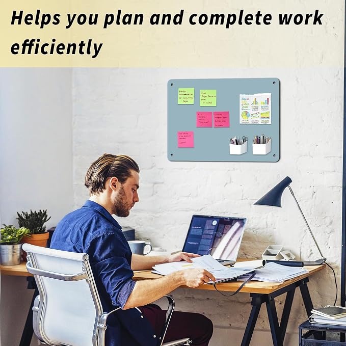 2Pack Magnetic Board 17.5" x 11.4" Magnet Bulletin Board is Suitable - Image 6