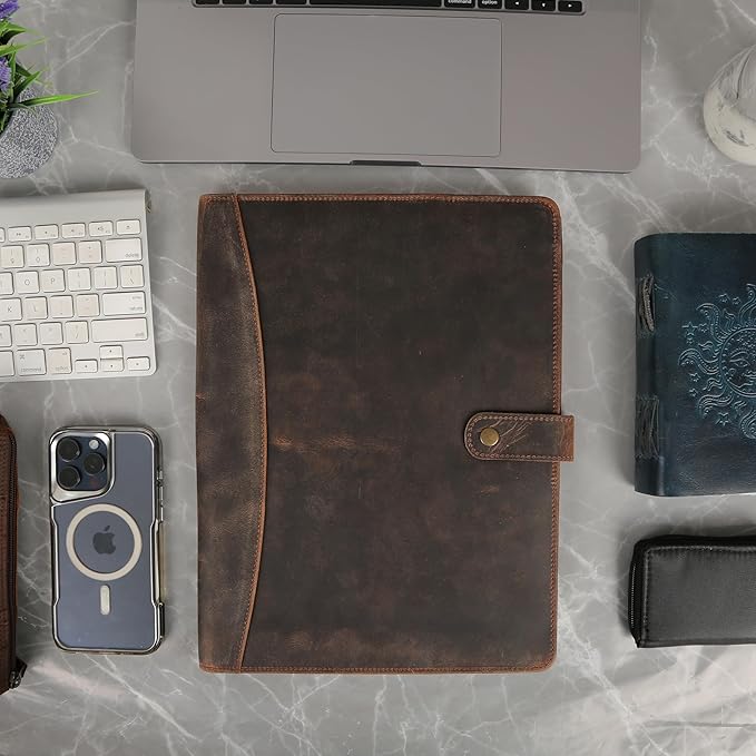 KomalC Leather Portfolio Folder - Image 7