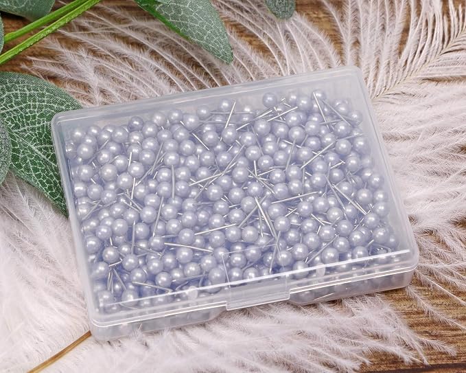 Tupalizy 1/8 Inch Small Round Ball Head Decorative Push Pins Map Thumb Tacks - Image 6