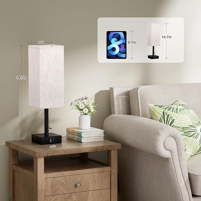 aooshine Pull Chain Small Table Lamp - Image 5