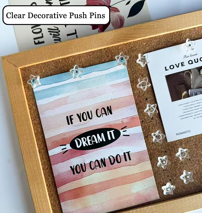 150PCS Clear Push Pins Tacks, Thumb Tacks - Image 2