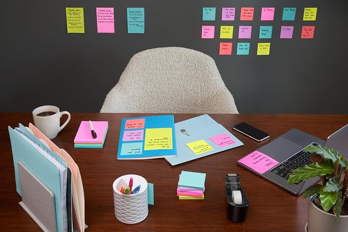 Post-it Super Sticky Notes, 6 Lined Sticky Note Pads, 4 x 4 in., Home or Office - Image 5