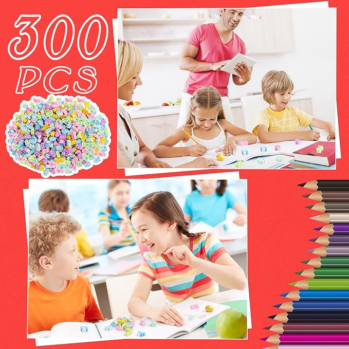 FOIMAS 300pcs Mini Dinosaur Erasers - Image 4
