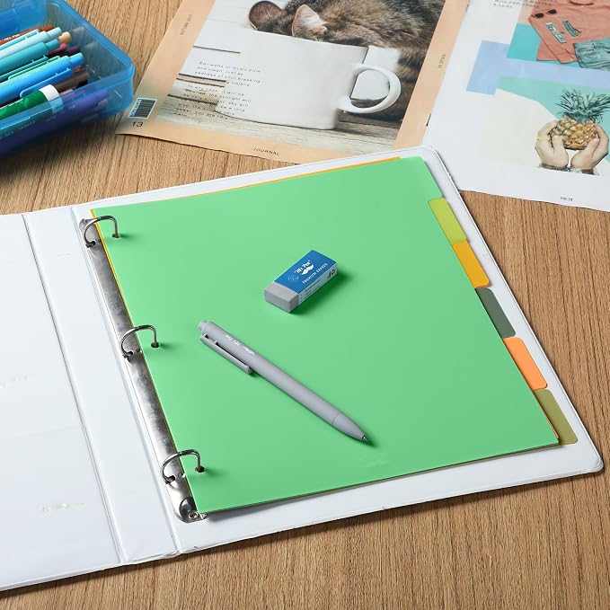 Mr. Pen- Dividers for 3 Ring Binder, 2 Sets, 6 Pack/Set, Binder Dividers - Image 2
