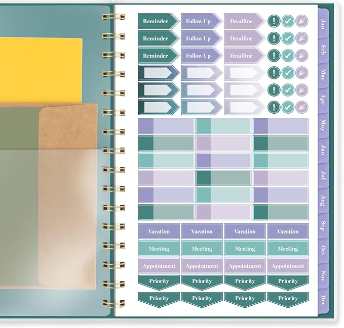 Mead Cambridge 2027 Planner, Weekly & Monthly, 5.5" x 8.5", Ombre Mist - Image 7