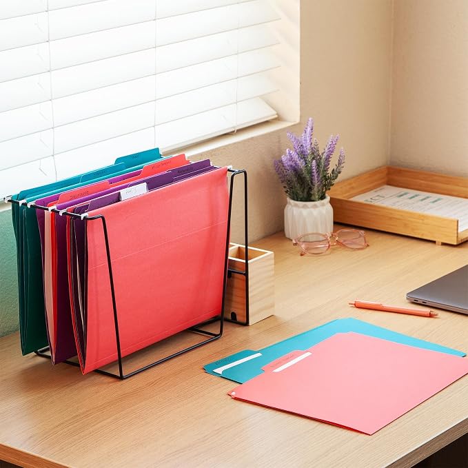 Oxford Hanging File Folders, 25 Pack, Letter Size, 5 Bright Colors, 5 Tab - Image 5