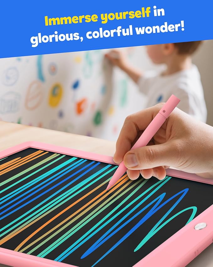 TEKFUN LCD Writing Tablet Doodle Board, 8.5inch Colorful Drawing Pad - Image 4