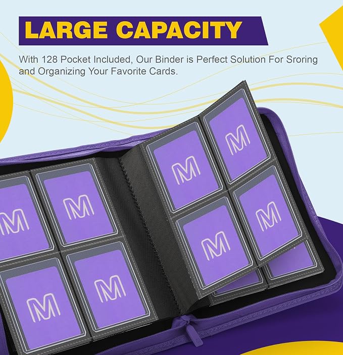 Toploader Binder, 4-Pocket Side Load Trading Card Album, Holds 128 Cards - Image 2