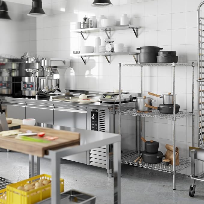 Regal Altair 21" Deep x 30" Wide x 54" Height Wire Shelving Kit | 3-Tier | NSF - Image 7