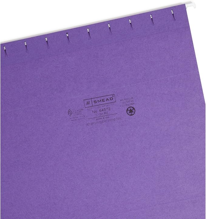 Smead Colored Hanging File Folder - Image 4