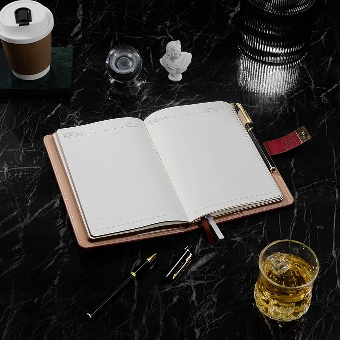 ZXHQ Diary with Lock for Women & Men, A5 240 Pages Lockable Journal with Pen - Image 4