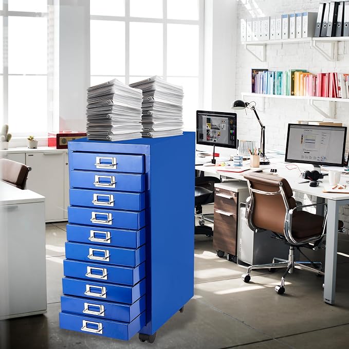 File Cabinet MINI 10 Tier Metal File Organizer Document Organizer - Image 8