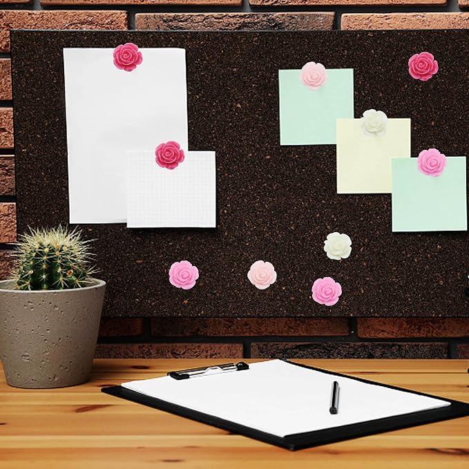 YOUDEFUL 60Pcs Decorative Pushpins, Cork Board Tacks, Bulletin Board Tacks - Image 6
