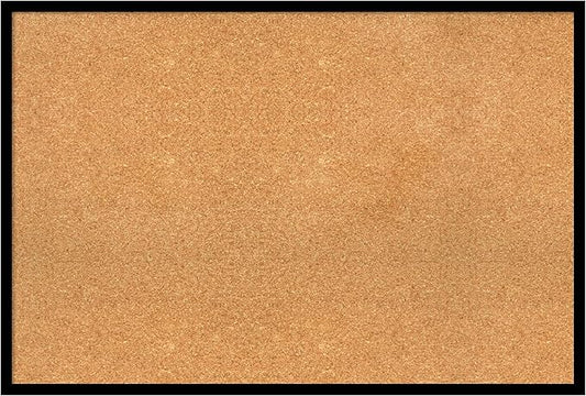 Amanti Art Natural Cork Board for Wall, 25x37 Vision Board with Black Wood Frame, Large Corkboard Office Decor for Home Organization, Modern Contemporary Corkboard Pinboard to display items for home-DeskLoop Office