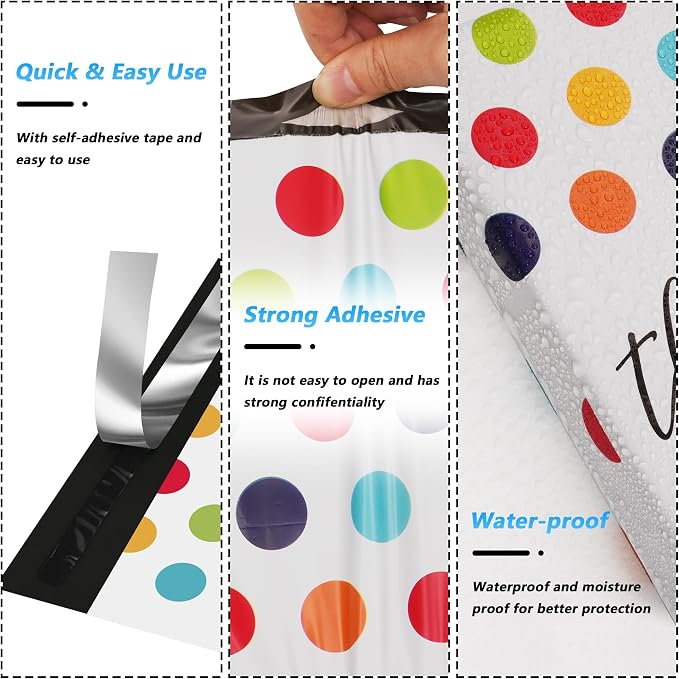 Thank You Poly Mailer 12x15.5 Inch 50 Pcs, Waterproof and Tear-Resistant - Image 3